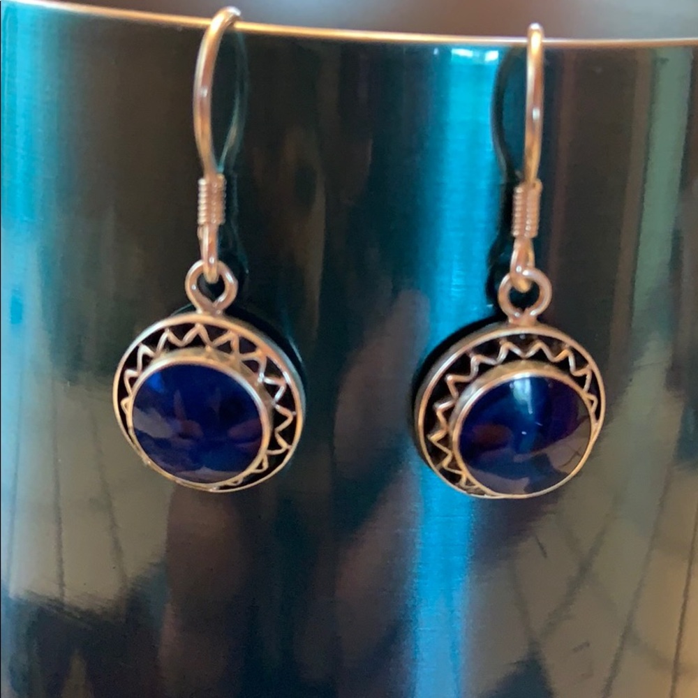 Sterling Abalone Earrings - Picture 5 of 10